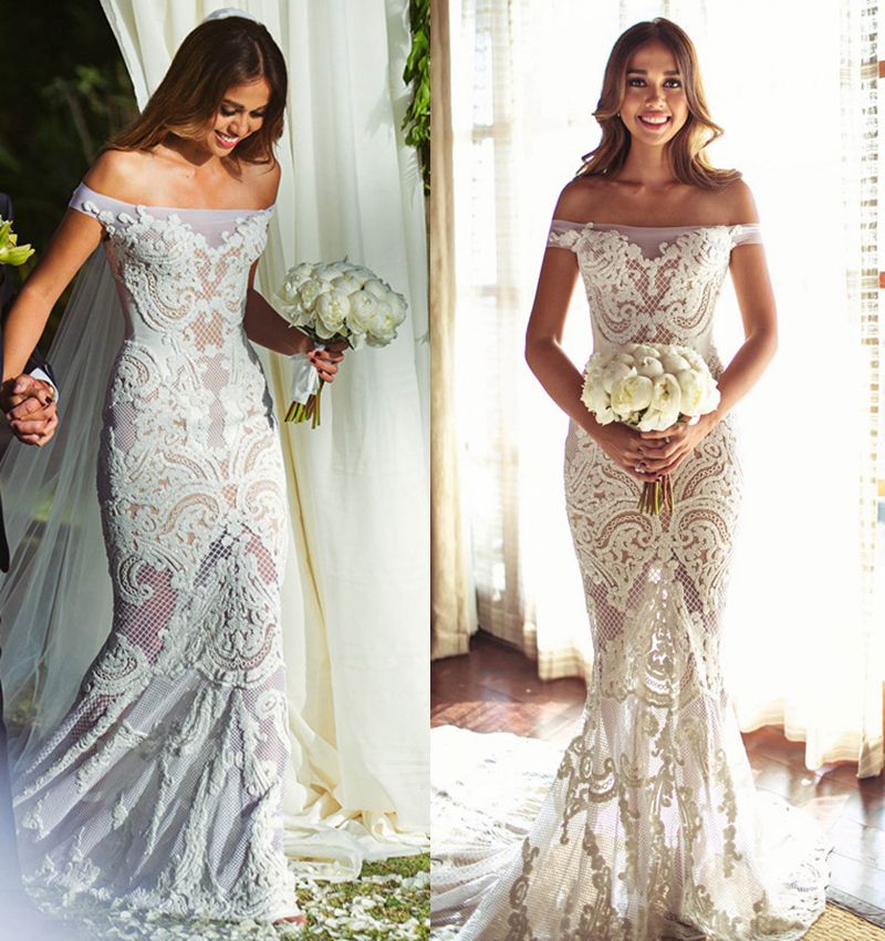 guipure wedding dress