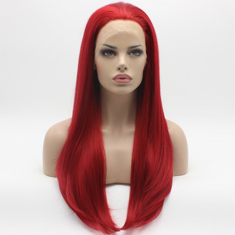 Acheter Iwona Cheveux Raides Longs Perruque Rouge 2 # 3100 Perruque Synthétique Synthétique Résistante À La Chaleur De 33,82 € Du Karente | DHgate.Com