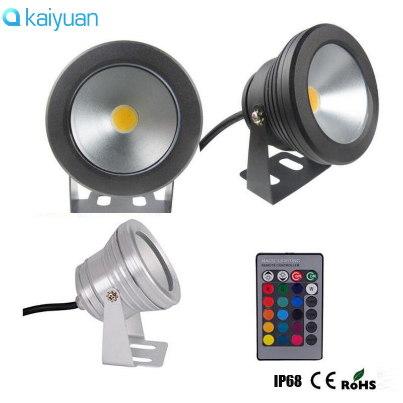 12V Or 110V 220V 10W RGB Underwater IP68 LED Light Flood Lamp Pool