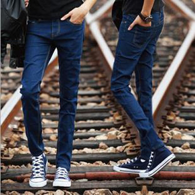 Acquistare Hot Style Ragazzi Slim Fit Jeans Adolescenti Sottile Denim  Solido Casual Economici Nero Bottoms Cuffia Strech Bei Pantaloni Harem 28  34 Economico | Consegna Veloce E Qualità | DHgate Italy