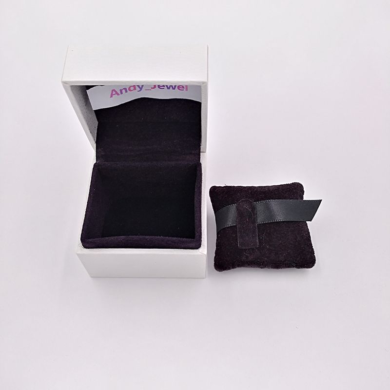 2019 Authentic White Paper Boxes Black Pillow Inside Packaging For
