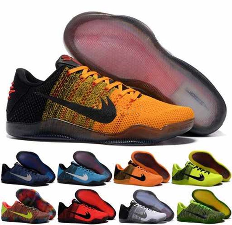 2017 Kobe 11 Elite low Sun WuKong Mens Basketball Shoes 4KB Black Horse Mambacurial Cheap KB11