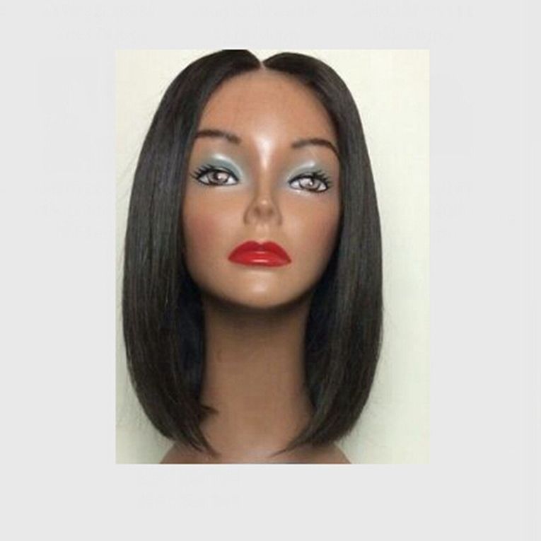 Cheap Wigs Short Haircut Bob Wig Middle Part 3 4synthetic Lace