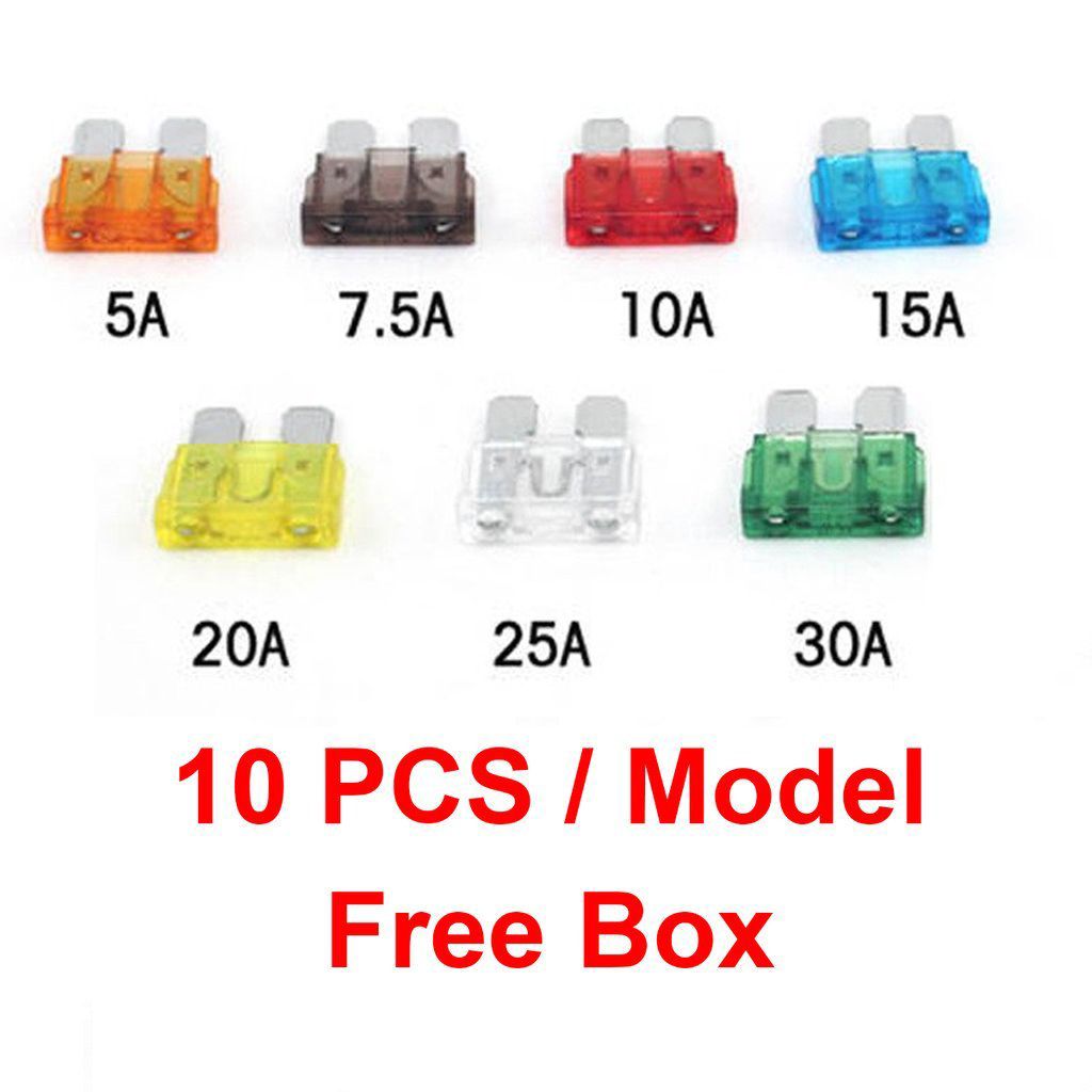 20A Car Auto Mini Blade Fuse 20 Amp ATM Pack of 10