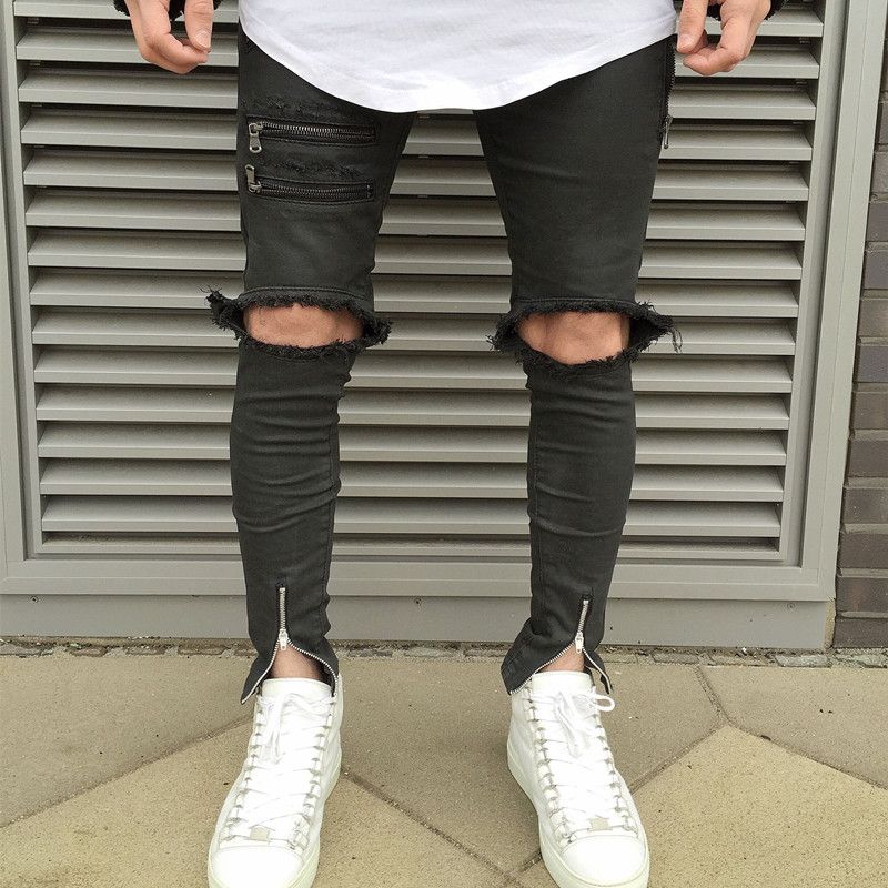 ripped jeans for big thighs mens