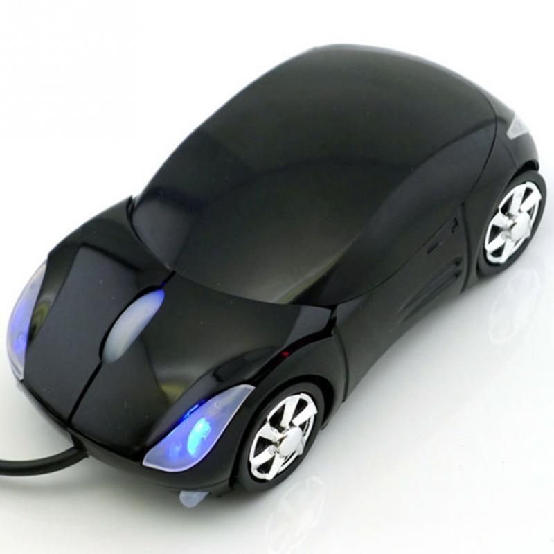 Wholesale Brand Name New Fashion Sports Car Shape USB Wired Mouse Car