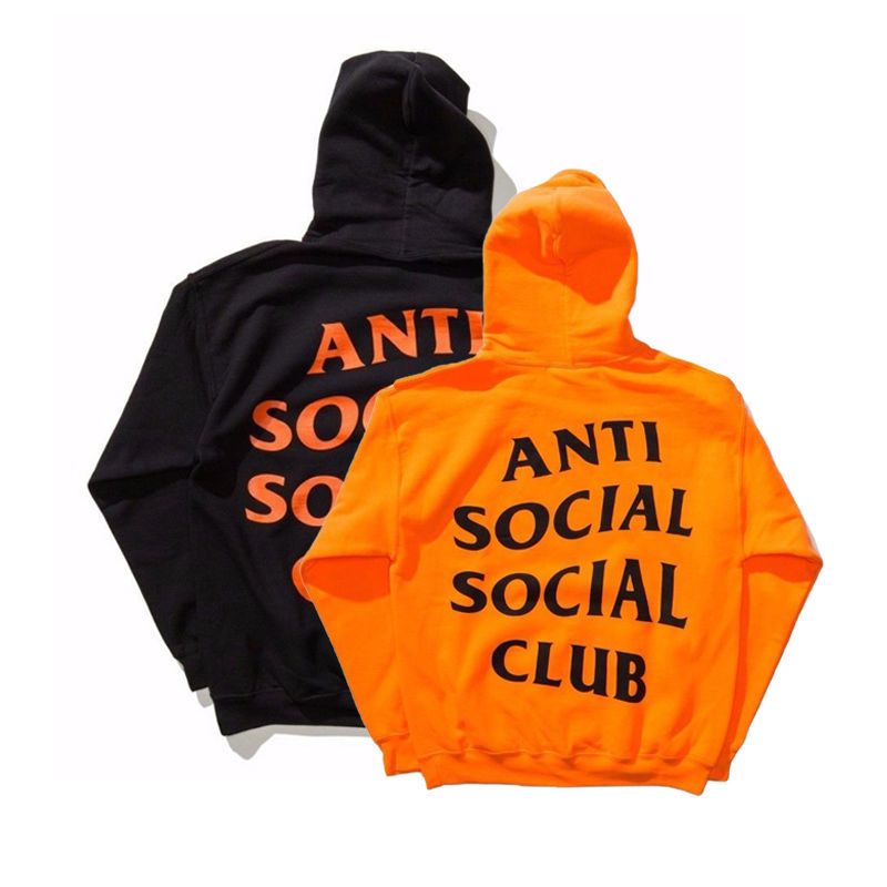 anti anti social moletom com capuz