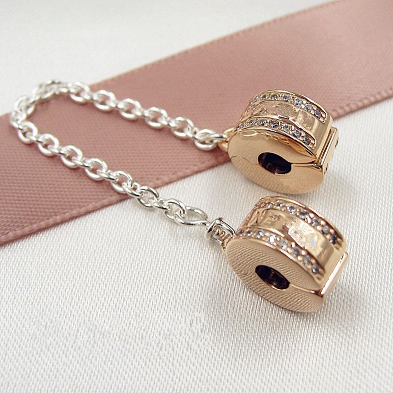 Rose Gold Safety Chain Clearance, 54 