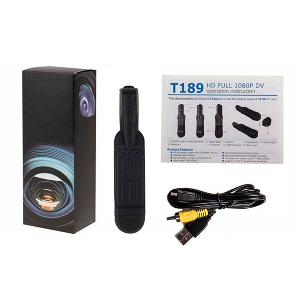 Mini 1080P Full HD DV DVR Pocket Spy Pen Camera Hidden Video Voice Recorder T189