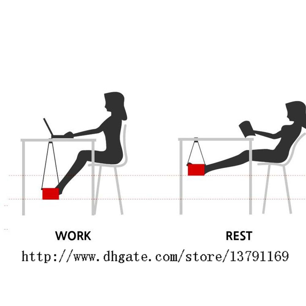 Высота подставки для ног. Гамак для ног. Гамак для ног под стол. Офисный гамак для ног.
