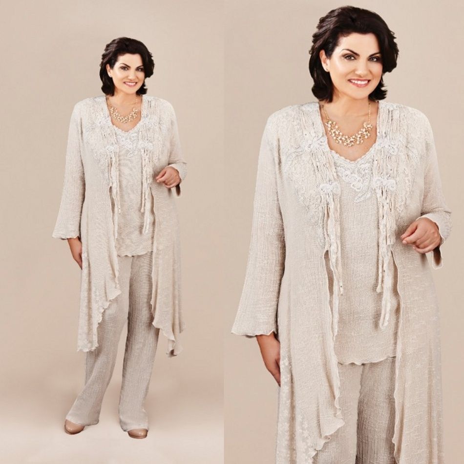 wedding pant suits for the bride plus size