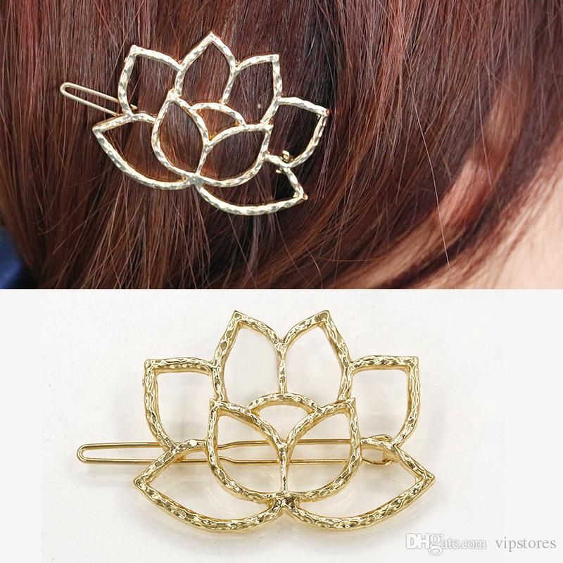 gold and silver hair clips