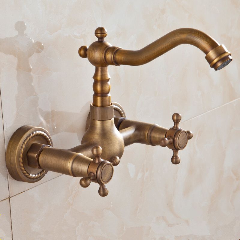 2020 Antique Wall Mounted Tap European Vintage Shower Faucet