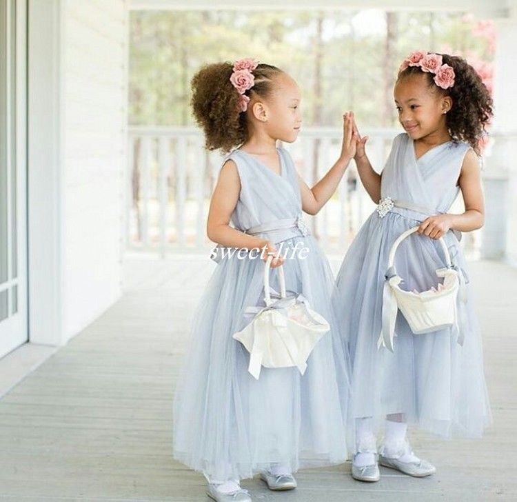 baby blue childrens bridesmaid dresses