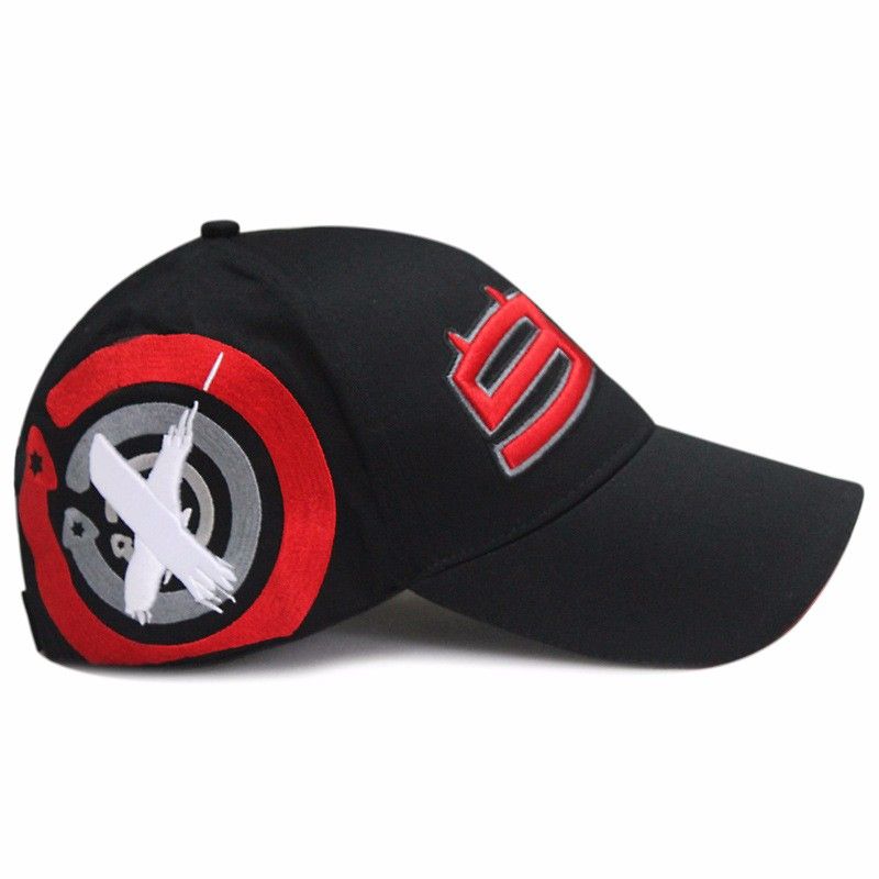 2016 Racing Cap F1 MOTO GP Jorge Lorenzo 99 Cap Gorra béisbol Motocicleta gorra Deporte Sombrero Racing Sombreros Bordado Registro envío gratis