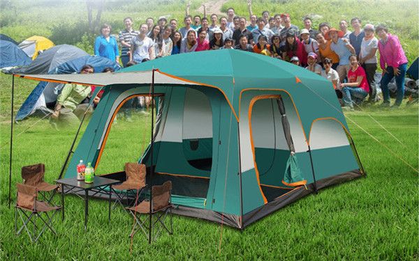 Large Tent Family Waterproof Double Layer 8 10 12 Person Cabin Tent Two Living Rooms Luxury Camping Marquee Tents Vango Tents Family Tent From