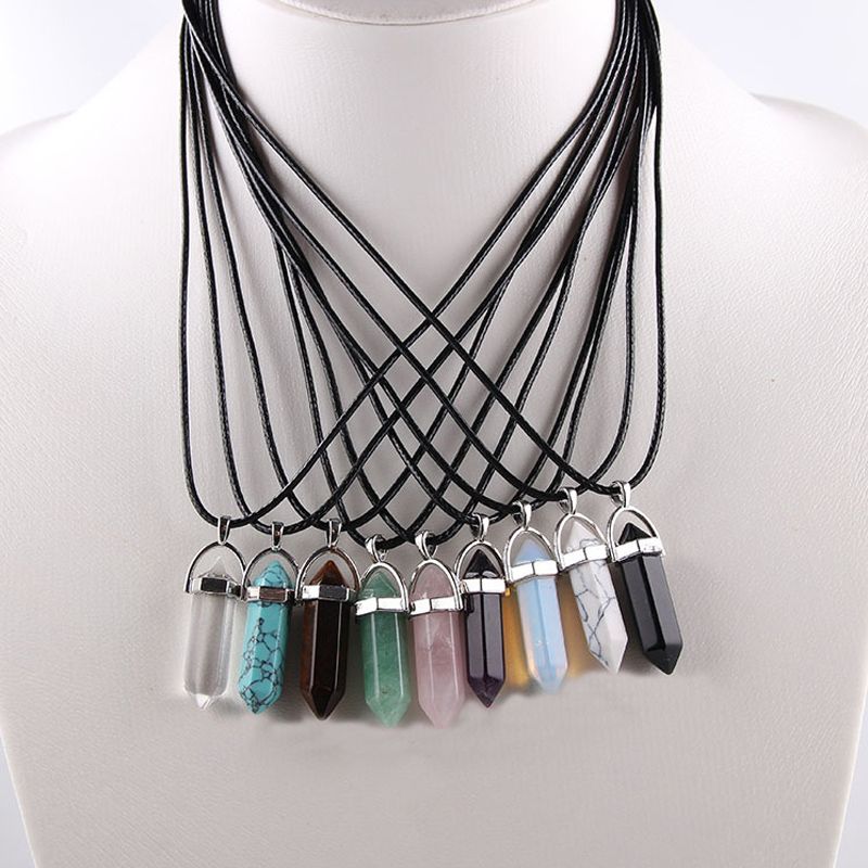 Whole Crystal Necklace Pendant Hot Hexagonal Prism Gemstone Quartz Point Pendants Necklaces For Women Fashion Jewelry 0575wh Gold - Hexagonal Crystal Point Pendant Necklace Whole Crystal Necklace Pendant Hot Hexagonal Prism Gemstone Quartz Point Pendants Necklaces For Women Fashion Jewelry 0575wh Gold - Hexagonal Crystal Point Pendant Necklace