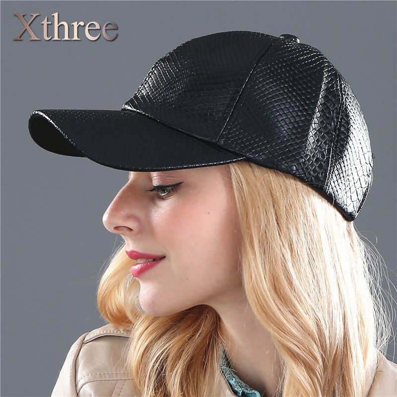 faux leather cap womens