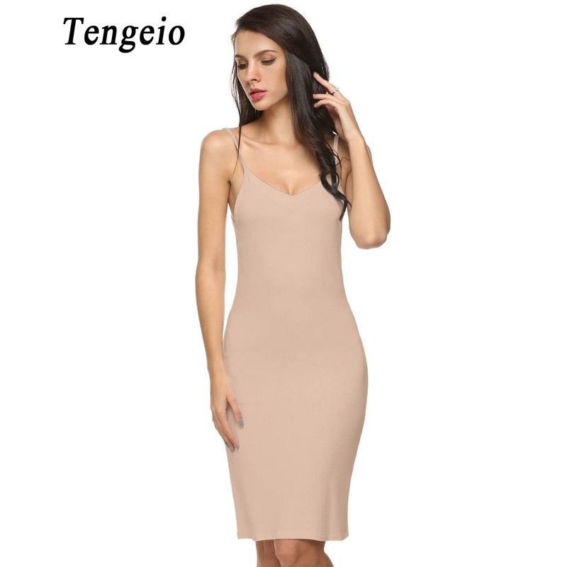 white cotton slip for under dress