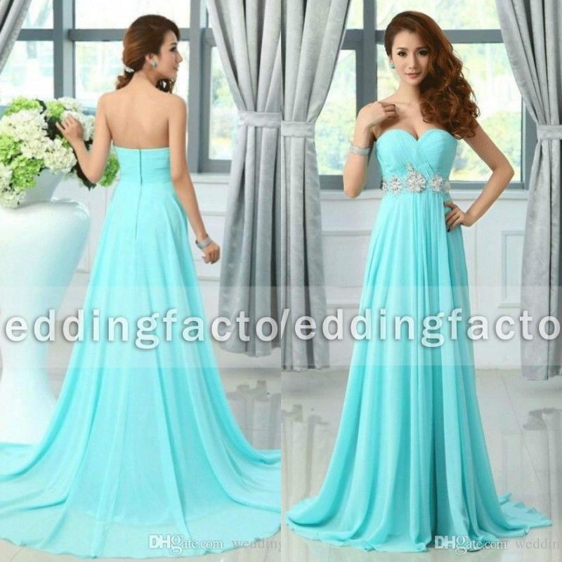 light teal wedding dresses