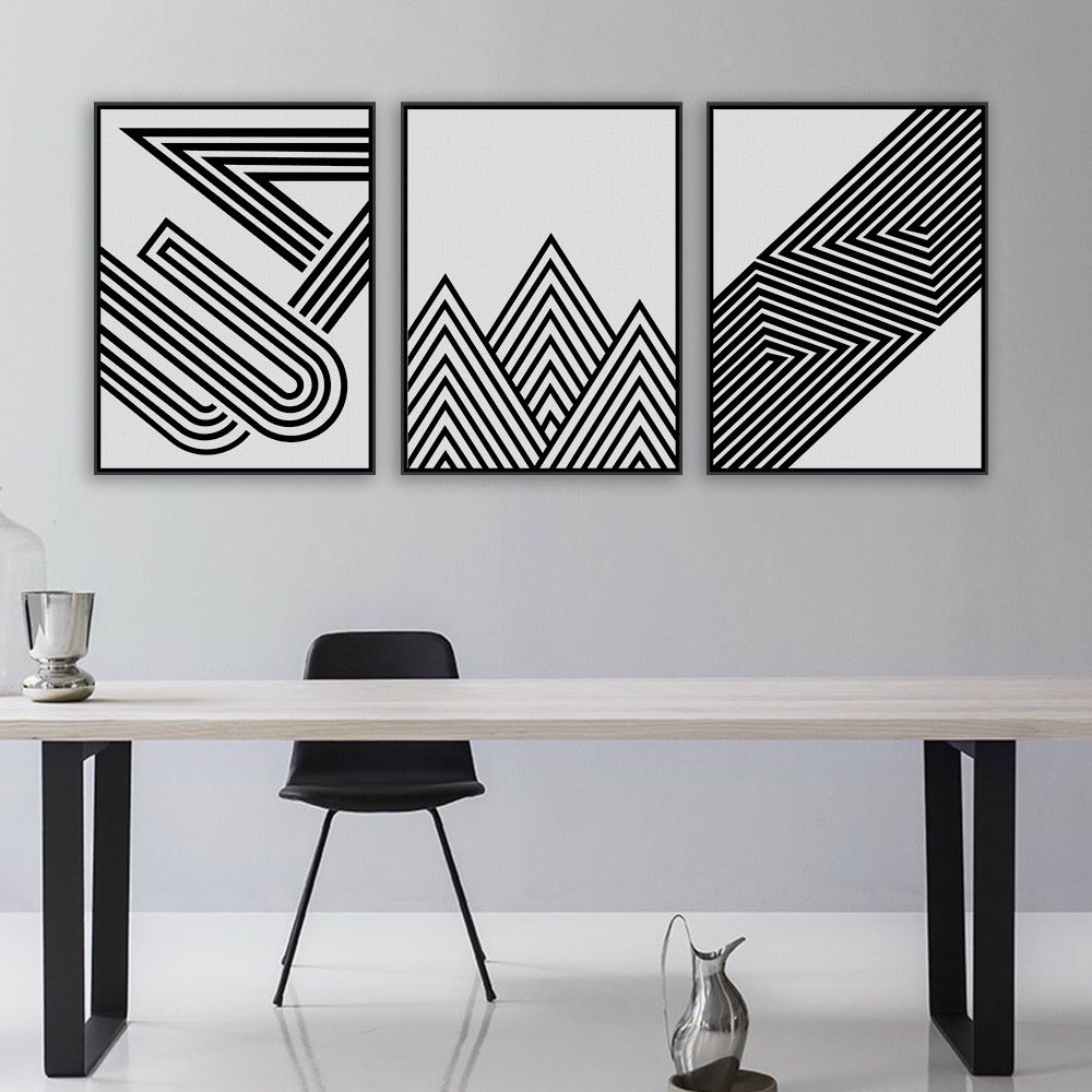 Geometrik şekilli Duvar Boyama WRHS