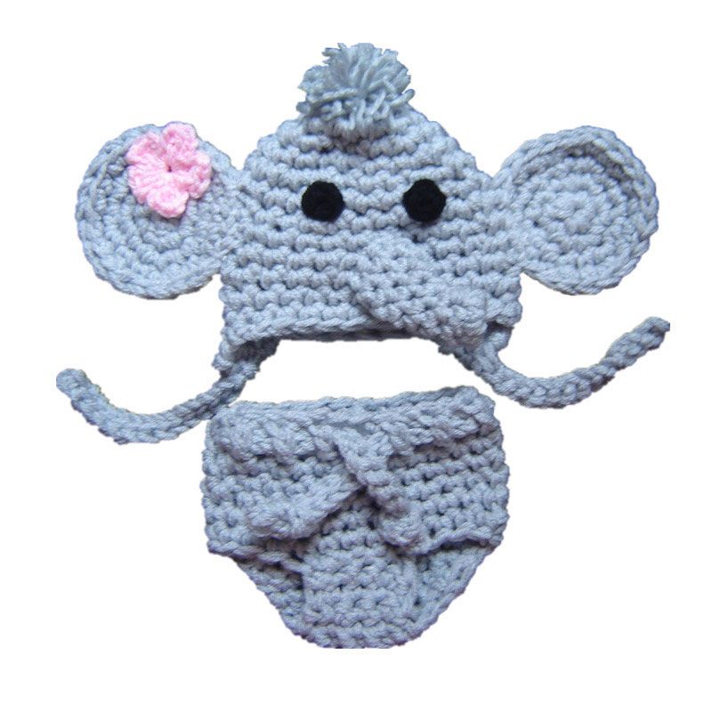 crochet baby elephant outfit