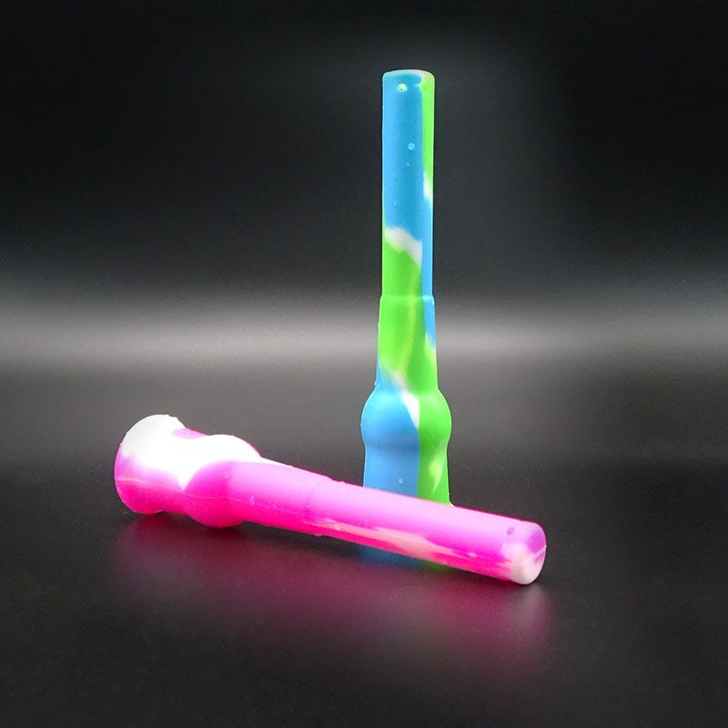 Hookahs Online Sale New Design Silicone Bong Water Bongs Eco Silicone Down Stem Diffuser Glass