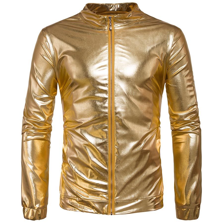 jaqueta masculina dourada