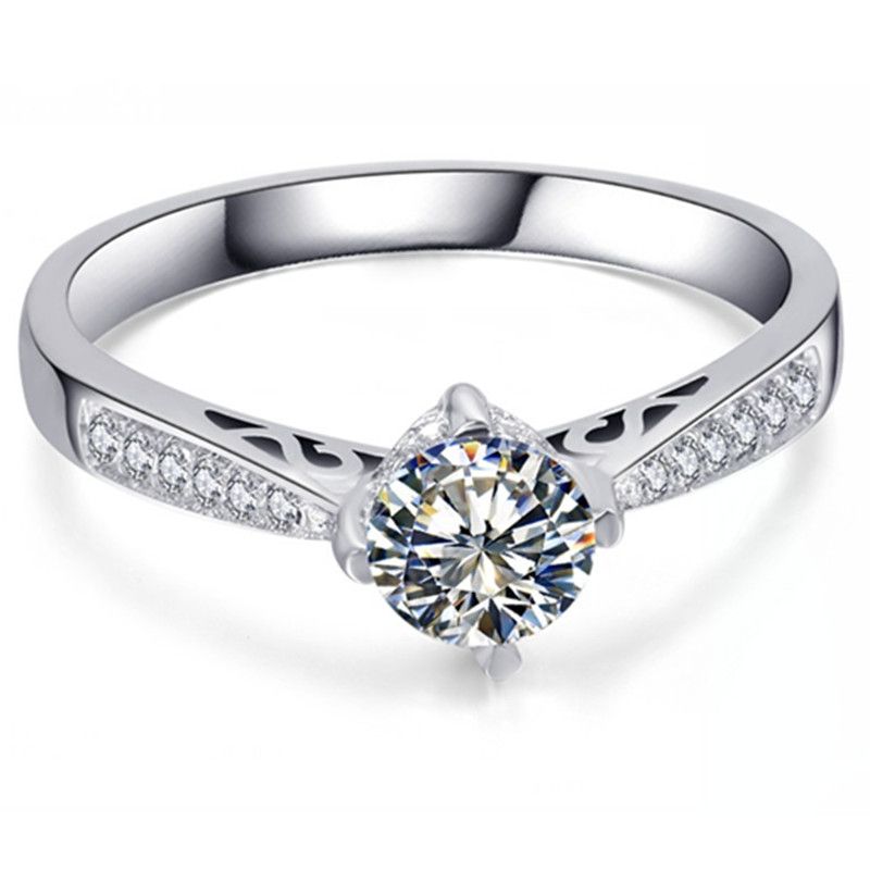 Satin Al Vintage 0 5ct Elmas Kadin Evlilik Yuzuk Mukemmel Gumus Guzel Kadin Parmak Yuzuk Muhtesem Taki Hediye Tl811 17 Dhgate Comda