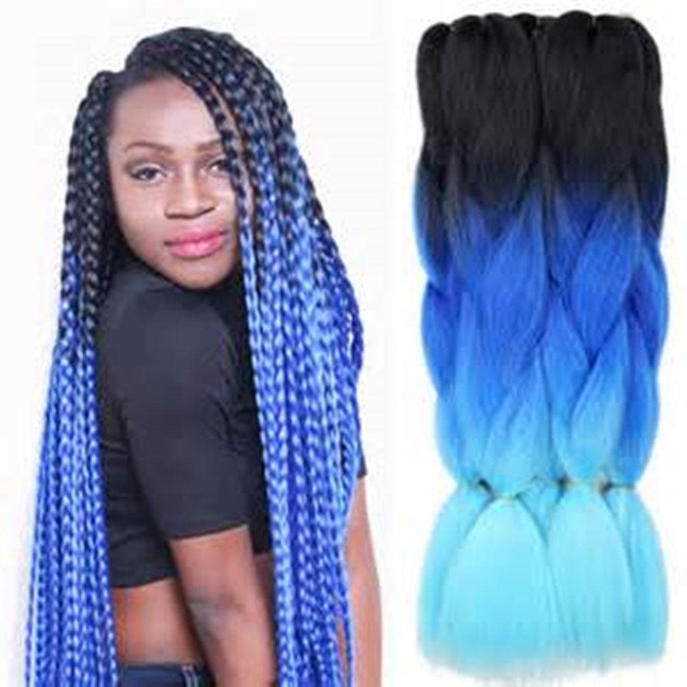2020 Mtmei Hair 24inch 100g Pack Two Tones Synthetic Jumbo Braids