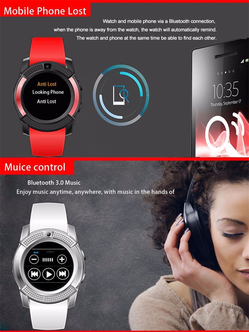 smartwatch v8 bt notification
