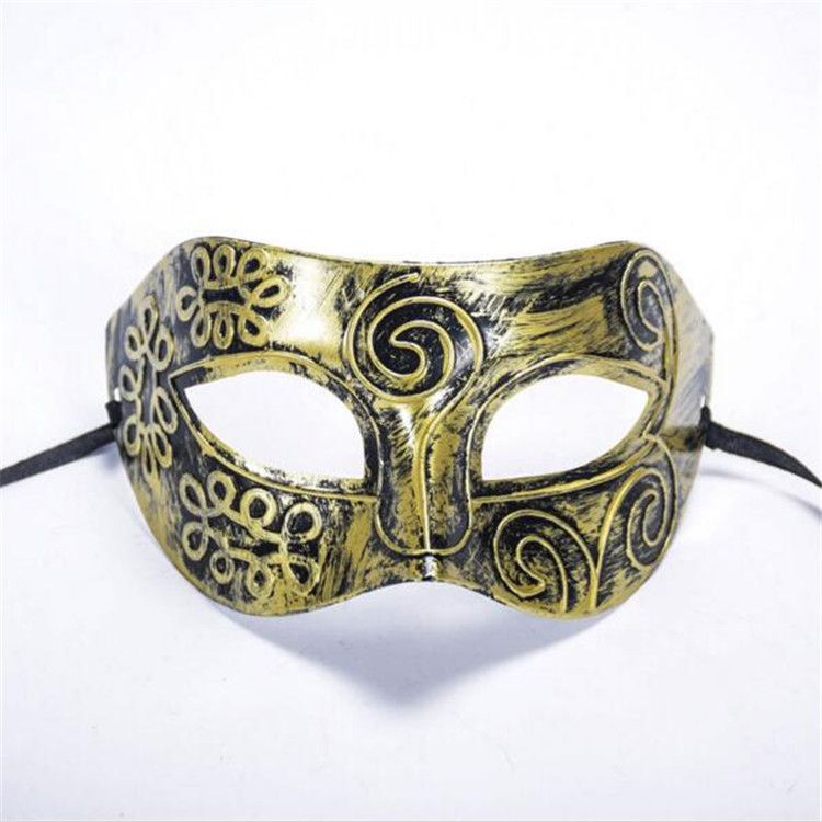 Roman gladiator venetian Mens masquerade Mask Masked ball Halloween Fancy Dress
