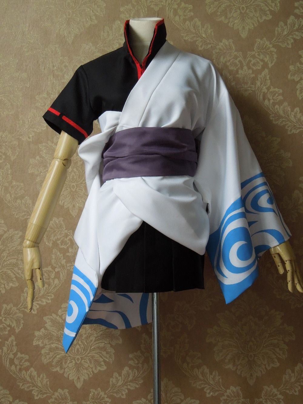 Gintama Sakata Gintoki Cosplay Costume Lolita Cloak Kimono Bathrobe Anime 