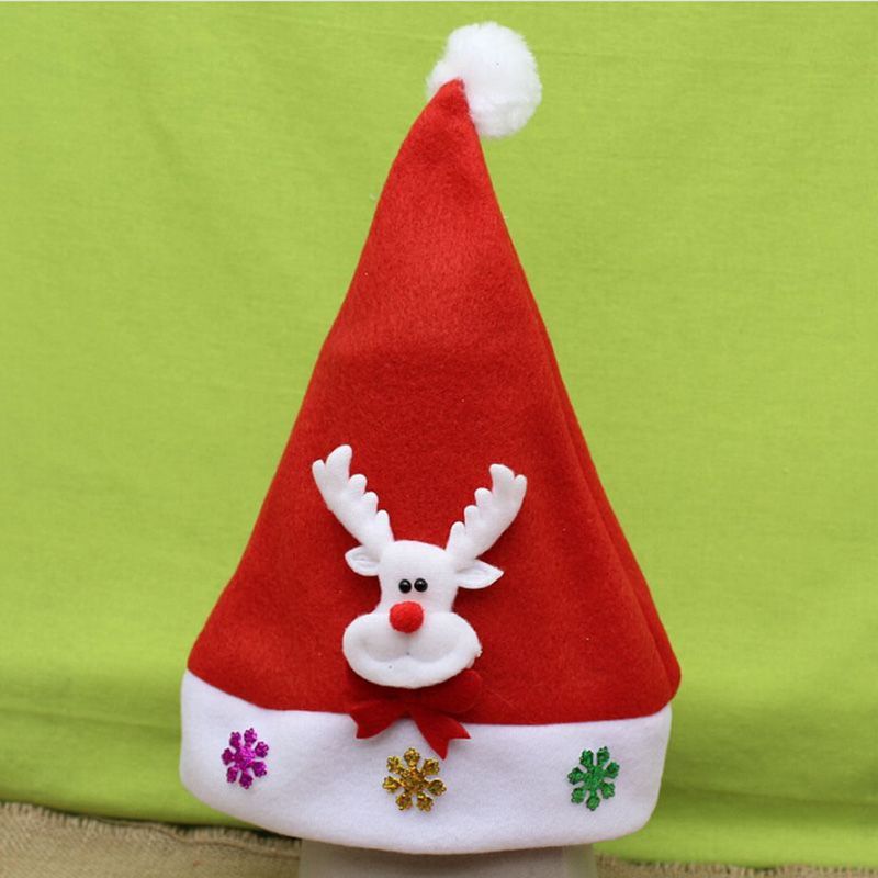 Kids Christmas Sale Santa Claus Snowman Elk Snowflakes Hats Navidad ...