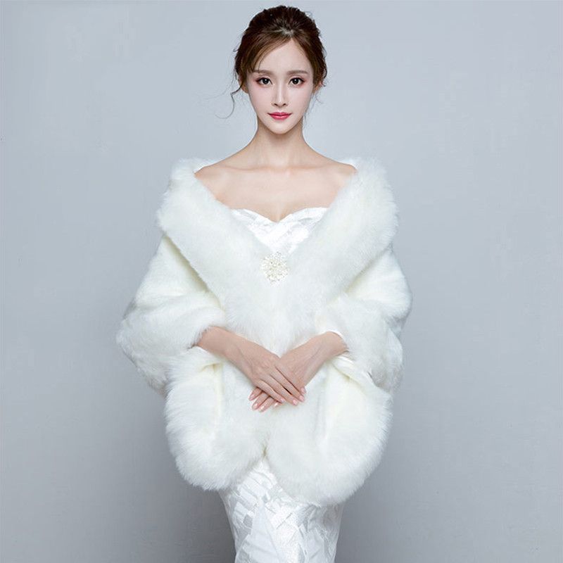 white wedding fur