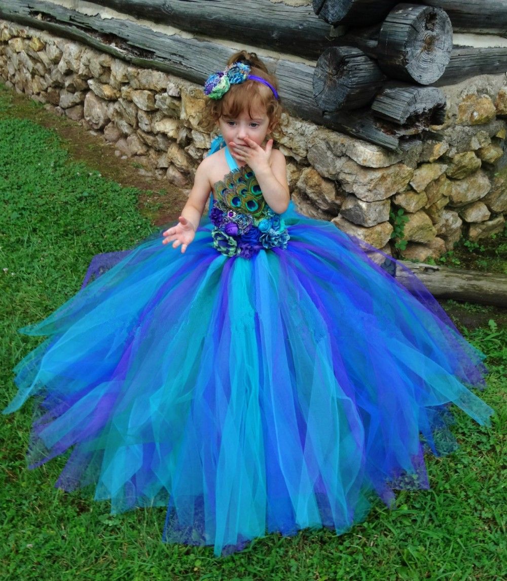 peacock dress for girl