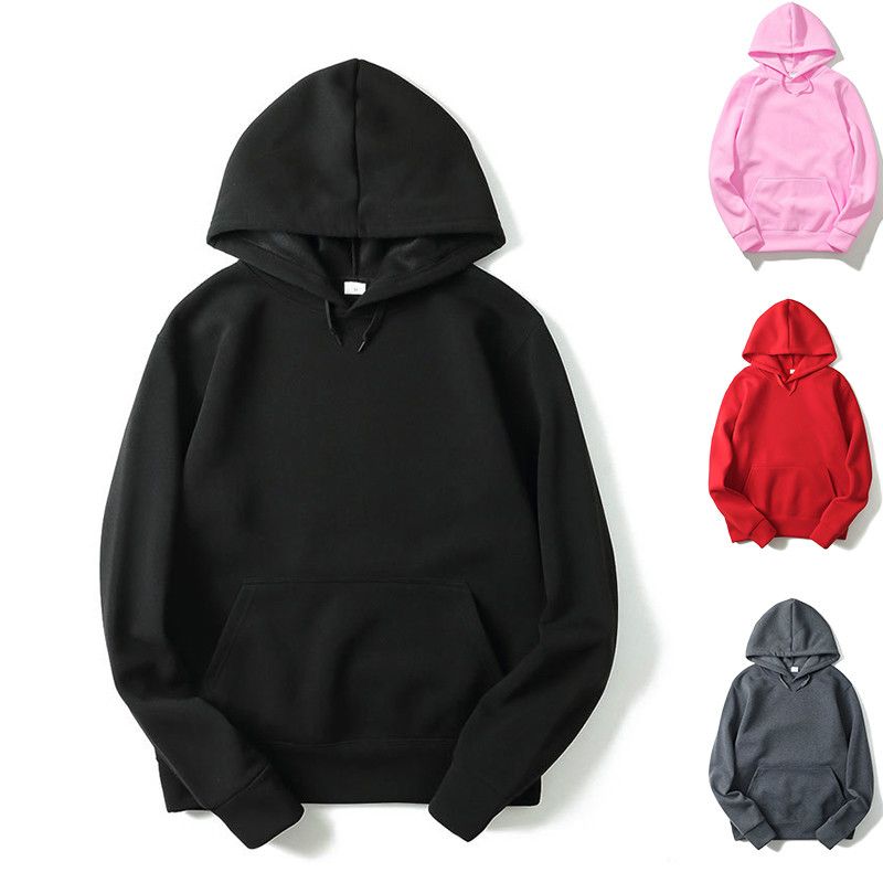 solid black hoodie