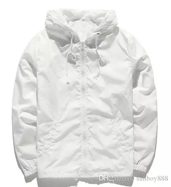 all white windbreaker