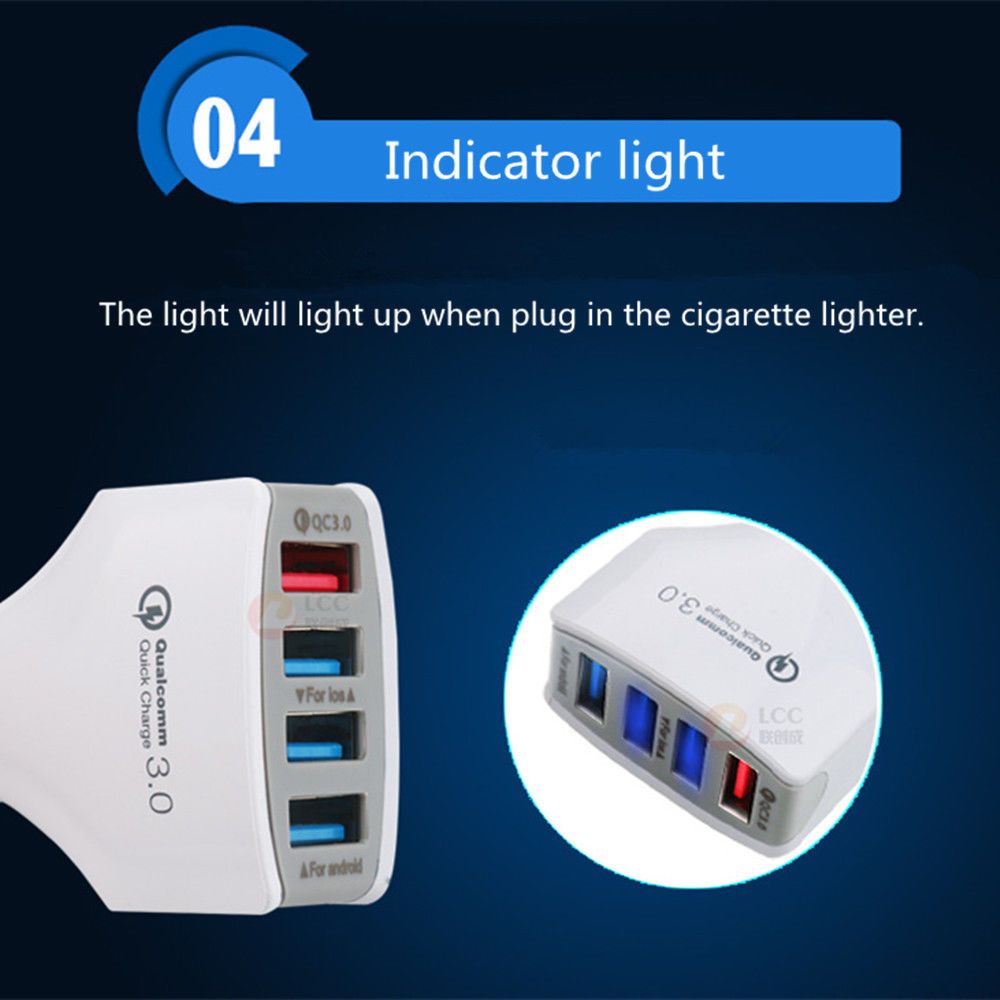 3.1A 2 de carga rápida//doble Usb Cargador De Coche LED mini para el iPhone 7 8 X XS XR