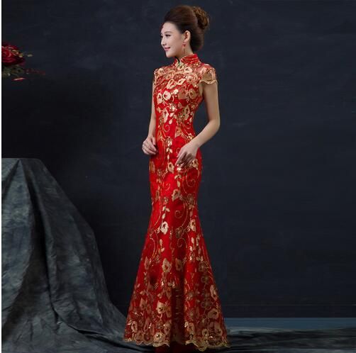 vestido longo de manga curta para casamento