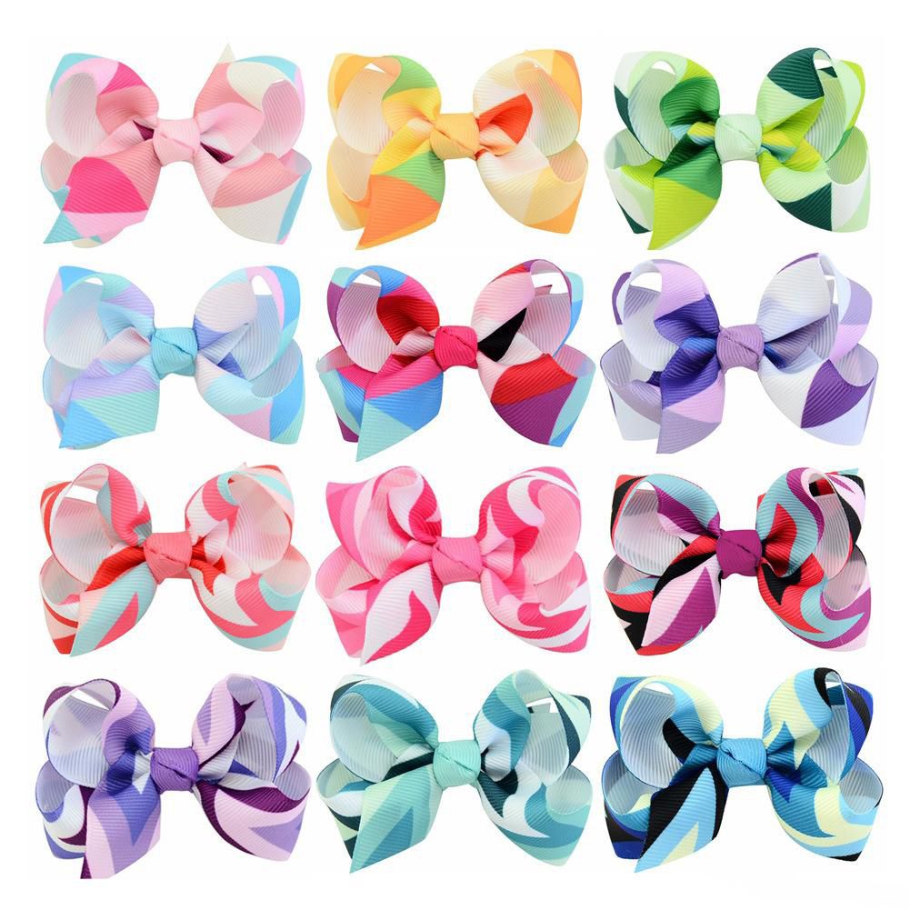 Acheter 3 Pouce Bebe Fille Barrettes Raye Bow Accessoires De Cheveux Pour Filles Enfants Wave Imprimer Epingles A Cheveux Ruban Arc Avec Clip Enfants Bowknot Pinces A Cheveux De 25 97 Du