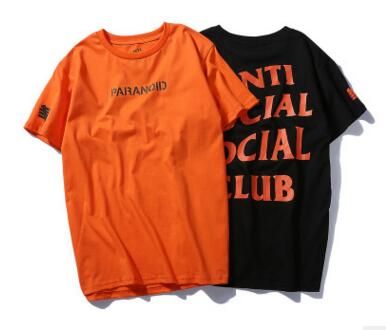 anti social club orange shirt