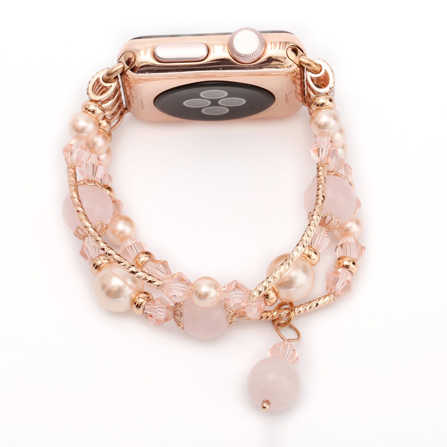 Luxury Women Strap For Apple Watch Iwatch Band 38mm 42mm 40 44 Replacement Band With Secure Metal Clasp Buckle For Apple Watch Series 4 1 2 Leather Strap For Watches Watches Leather Strap