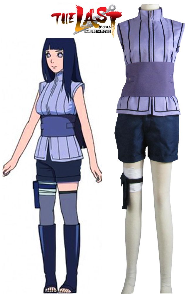 Naruto The Movie Cospaly Costume Hyuga Hinata Casual Outfit V6 Details about   Boruto 