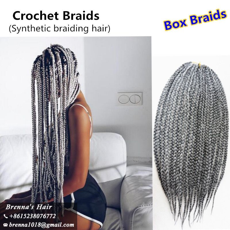 Grosshandel Freies Schiff 3x Freetress Jumbo Box Zopfe Hakeln Zopfe Haarverlangerungen Havana Mambo Twist Hakeln Zopfe Ombre Farbig Grau Kunsthaar Von