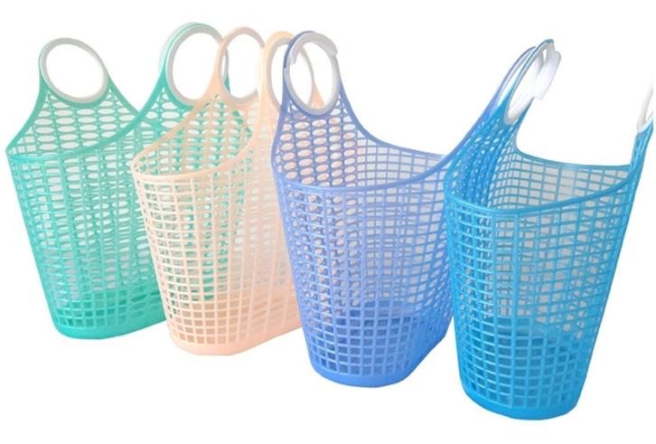 Más nuevo plástico grande de de cocina de almacenamiento cesta la compra de