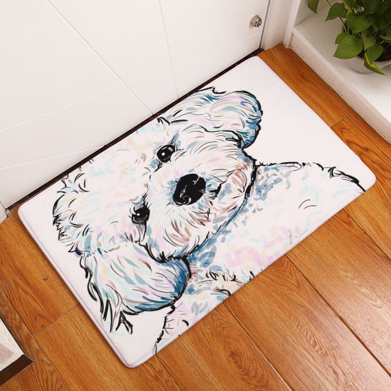 Watercolor Pug Rug For Children Kids Rubber Backing Antislip Boston Terrier Living Room Kitchen Bathroom Carpet Rectangle Welcome Doormat Canada 2019