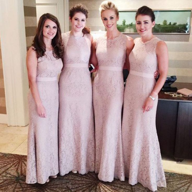 modest blush bridesmaid dresses