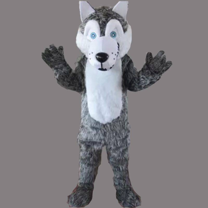Acquistare Costume Di Halloween Del Cane Della Mascotte Del Lupo Grigio  Vestito Operato Da Partito Costumi Di Carnevale Di Halloween Formato Adulto  Trasporto Libero Di Alta Qualità Economico | Consegna Veloce E