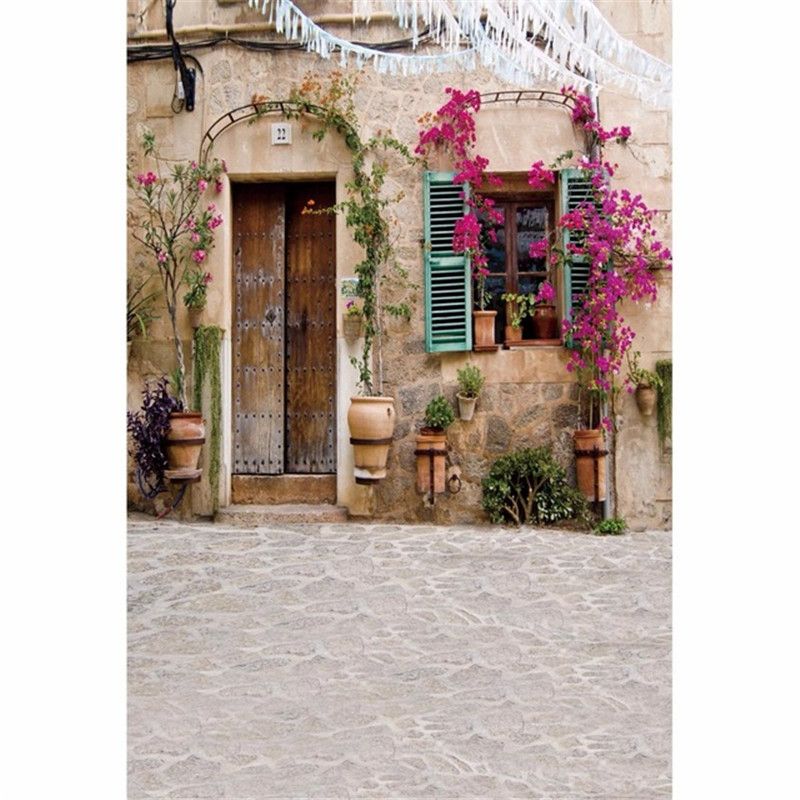satin al rustik tarzi eski ev fotograf studyosu arka plan vintage kapi mor cicekler cocuklar cocuk fotograf arka planinda vinil tl149 28